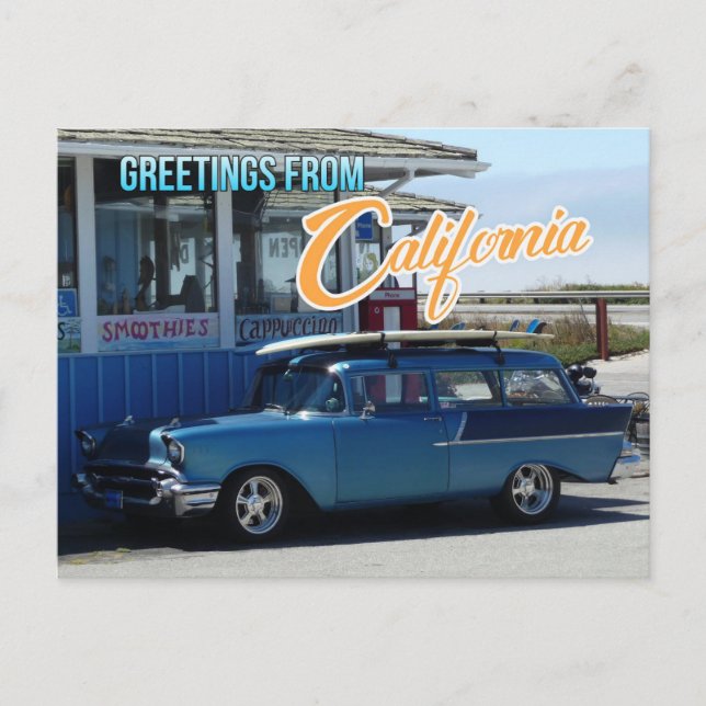 Gruß von California Travel Postcard Postkarte (Vorderseite)