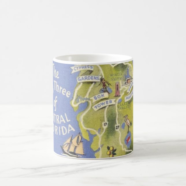 Gruß von Central Florida Card Kaffeetasse (Mittel)
