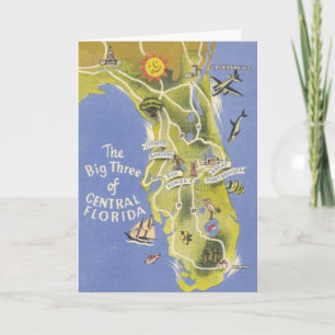Gruß von Central Florida Card Karte