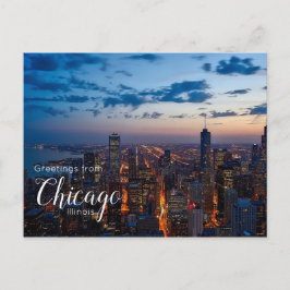 Gruß von Chicago Illinois Postcard Card Postkarte