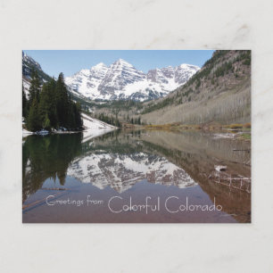 Gruß von Colorful Colorado Postcard Postkarte