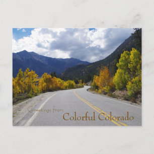 Gruß von Colorful Colorado Postkarte