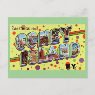 Gruß von CONEY ISLAND New York Postcard Postkarte