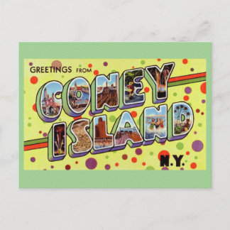 Gruß von CONEY ISLAND New York Postcard Postkarte