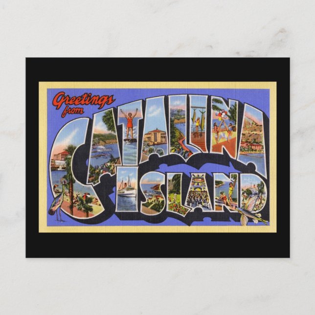 Gruß von der katalanischen Insel Postkarte (Vorderseite)