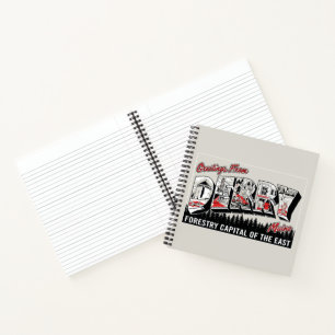 Gruß von Derry Maine Notizbuch