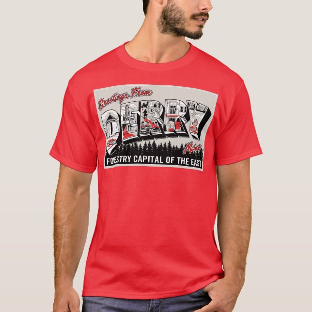 Gruß von Derry Maine T-Shirt (Vorderseite)