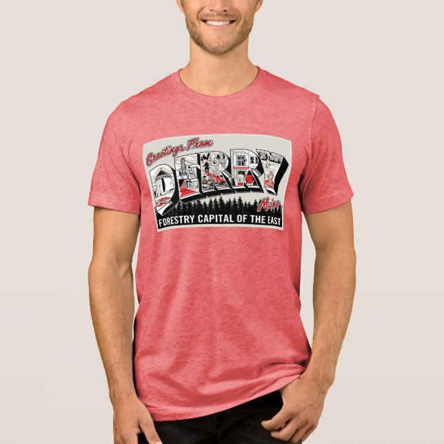 Gruß von Derry Maine Tri-Blend Shirt (Vorderseite)
