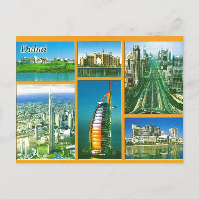 Gruß von Dubai Postcard Postkarte (Vorderseite)