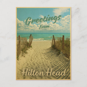 Gruß von Hilton Head Island 2025 Postkarte