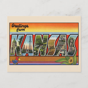 Gruß von Kansas Large Letter Postcard Postkarte