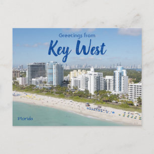 Gruß von Key West Florida Post Card Postkarte