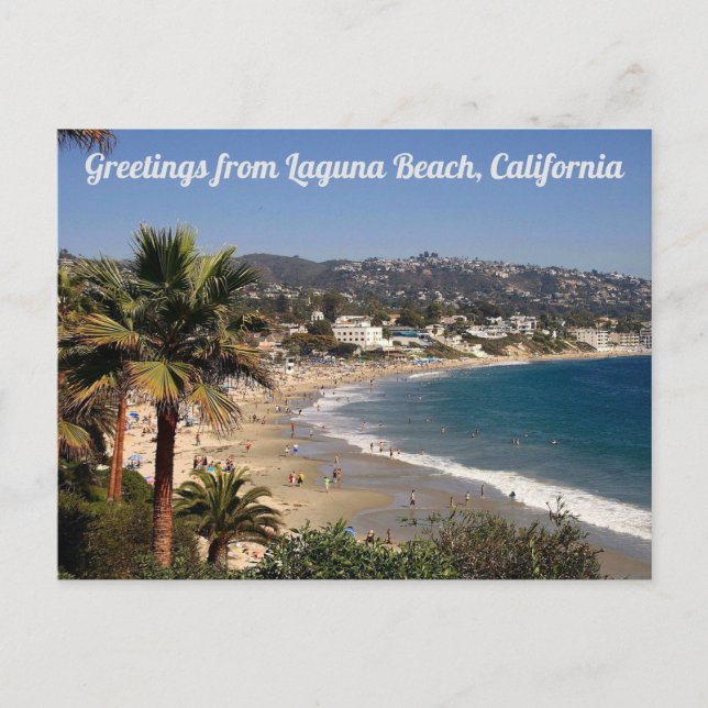 Gruß von Laguna Beach California Postcard Postkarte (Vorderseite)