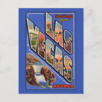 Gruß von Las Vegas Large Letter Postcard