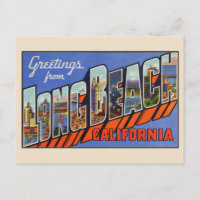 Gruß von Long Beach Large Letter Postcard