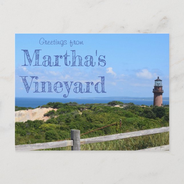 Gruß von Martha's Vineyard Postcard Postkarte (Vorderseite)