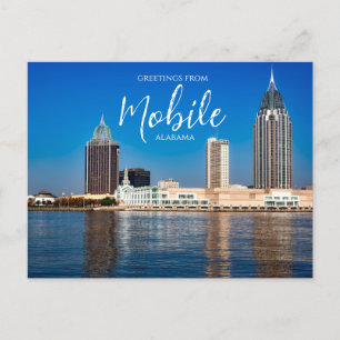 Gruß von Mobile Alabama Postcard Postkarte