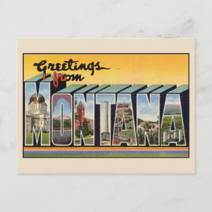 Gruß von Montana Große Briefkarte Postkarte