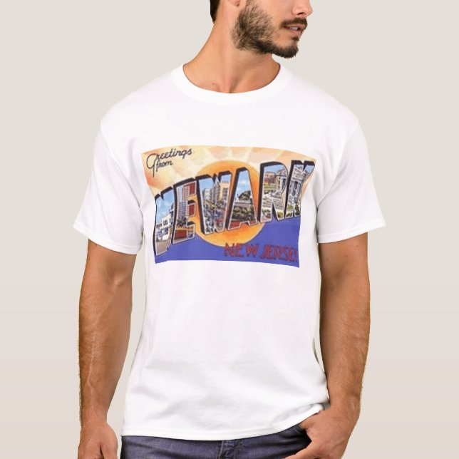 Gruß von Newark T-Shirt (Vorderseite)