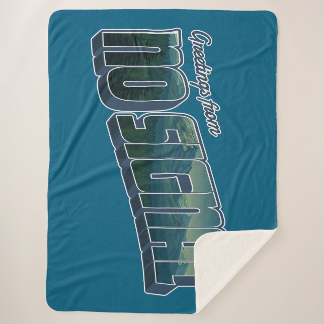 Gruß von No Signal Sherpadecke (Vorderseite)