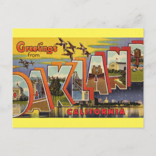 Gruß von Oakland California Postcard Postkarte