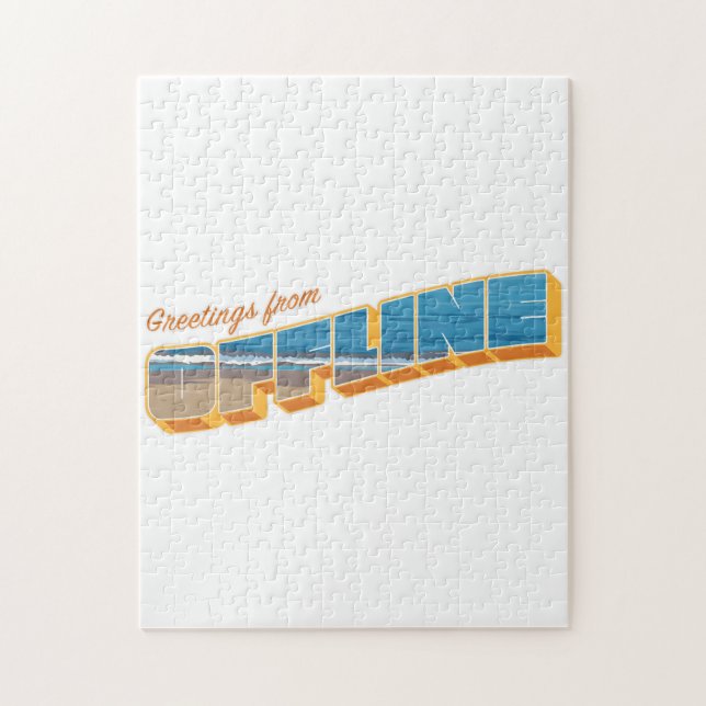 Gruß von Offline Puzzle (Vertikal)