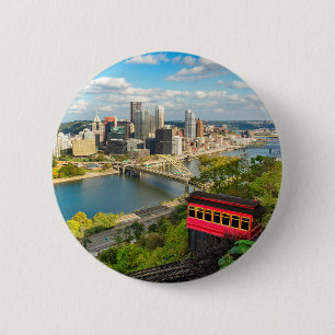 Gruß von Pittsburgh PA Urlaub Button