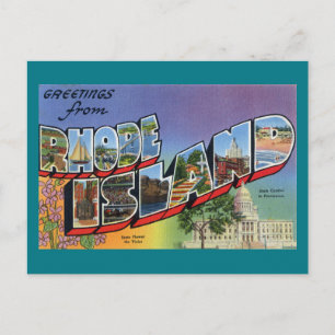 Gruß von Rhode Island Postkarte