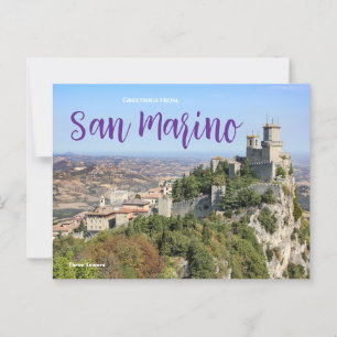 Gruß von San Marino Postcard Postkarte