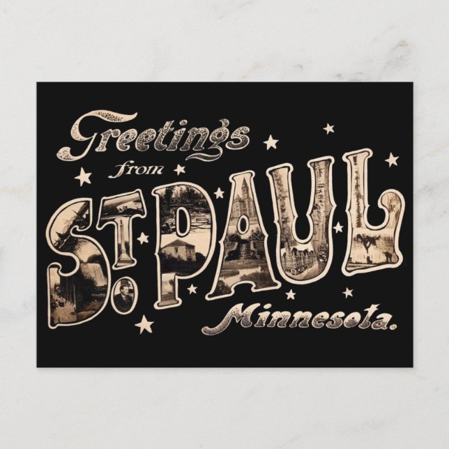 Gruß von St Paul Minnesota Postcard Postkarte (Vorderseite)