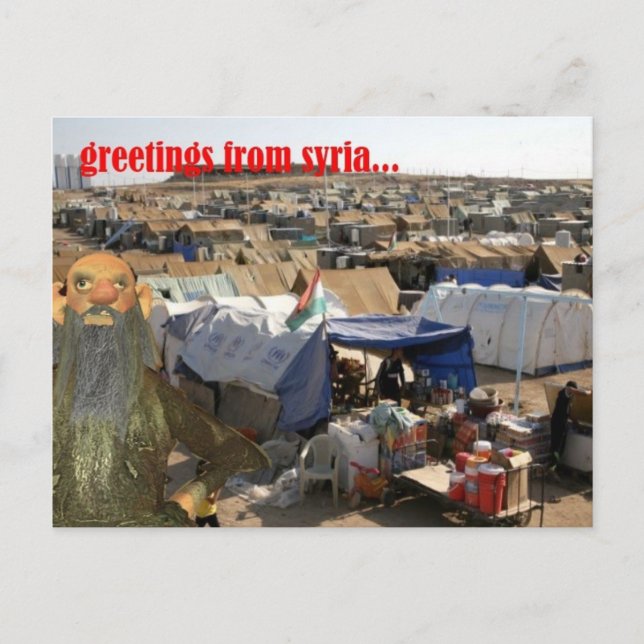 Gruß von Syria Bild Postkarte (Vorderseite)