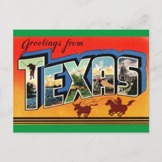 Gruß von Texas Travel Postcard Postkarte