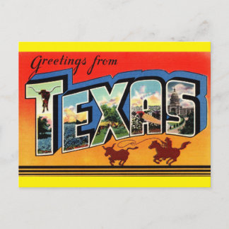 Gruß von Texas Travel Postcard Postkarte