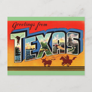 Gruß von Texas Travel Postcard Postkarte