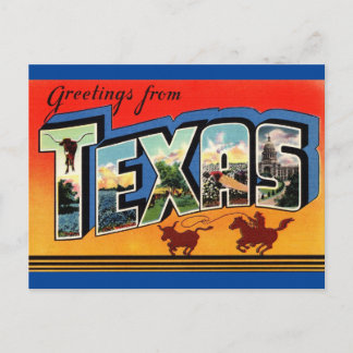 Gruß von Texas Travel Postcard Postkarte