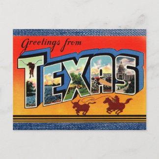 Gruß von Texas Travel Postcard Postkarte