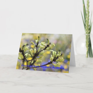 Gruß von Western Australia Card Karte