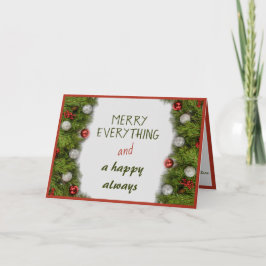 Grußangebot zum Weihnachtsfest im Jahr Karte