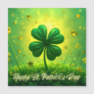 Grußbotschaften zum St. Patrick's Day Magnetkarte