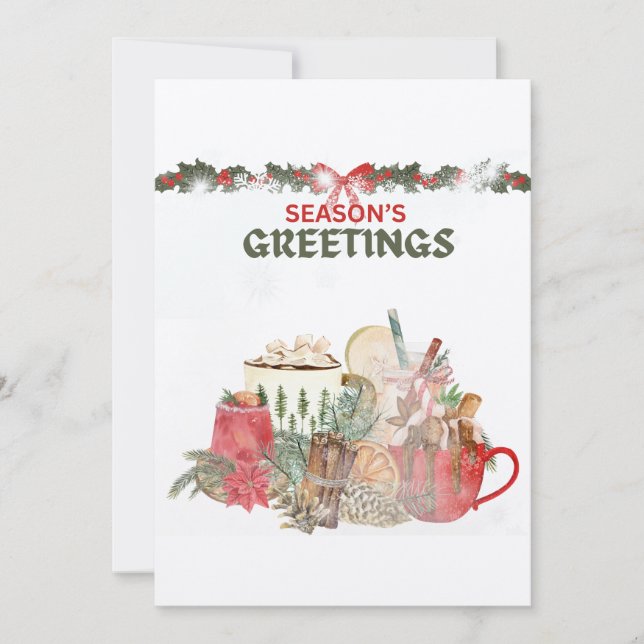 Grußdesign der Saison Feiertagskarte (Vorderseite)