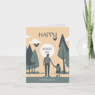 Grüße an den besten Papa ever, Lieb und Lustig Karte