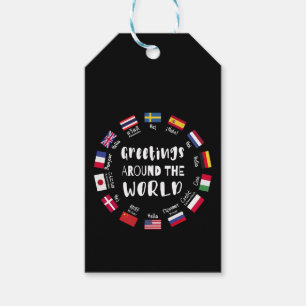 Grüße auf der ganzen Welt, Hallo in allen Sprachen Geschenkanhänger