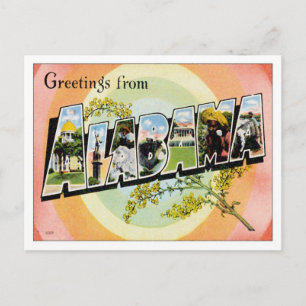 Grüße aus Alabama Postkarte