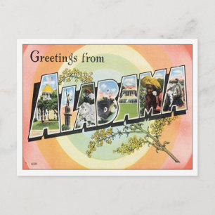 Grüße aus Alabama Postkarte