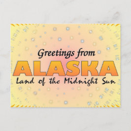 Grüße aus Alaska Postkarte