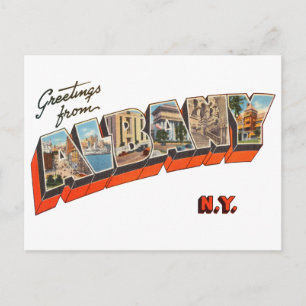 Grüße aus Albany New York Postkarte