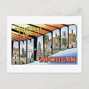 Grüße aus Ann Arbor, Michigan! Postkarte