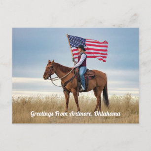 Grüße aus Ardmore, Oklahoma Postkarte