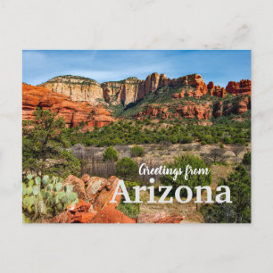 Grüße aus Arizona Landschaftliche Wüste Postkarte