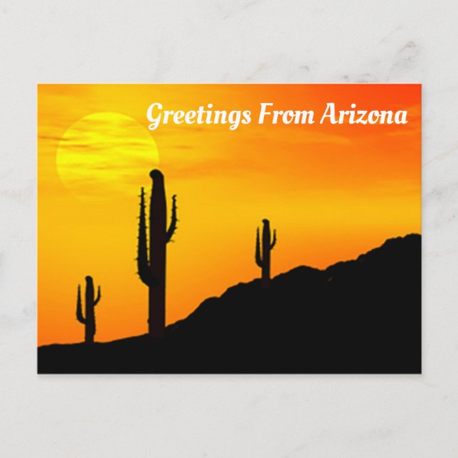 Grüße aus Arizona Postkarte (Vorderseite)